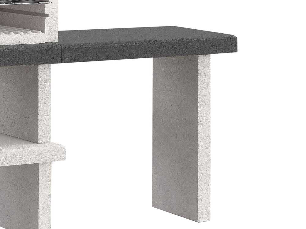 Palazzetti Orlando – Barbacoa de obra de leña y carbón – Con mesa lateral