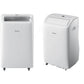 Aire acondicionado portátil – Hisense APC09QC, 2236 fg/h, 3 velocidades, Deshumidificador, Super Cool, Mando a distancia, Kit Ventana, Wi-Fi, Blanco