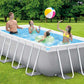 Intex Prisma Frame 26790NP – 400x200x122 cm – Piscina elevada + Bomba de filtro 45 W y Escalera