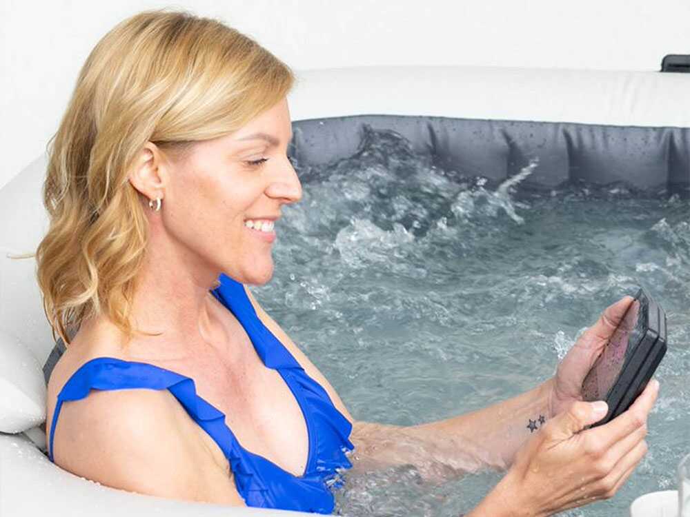 Piscina de hidromasaje spa Intex Cuadrada Greystone Deluxe 28452NP – Ø193×71 cm