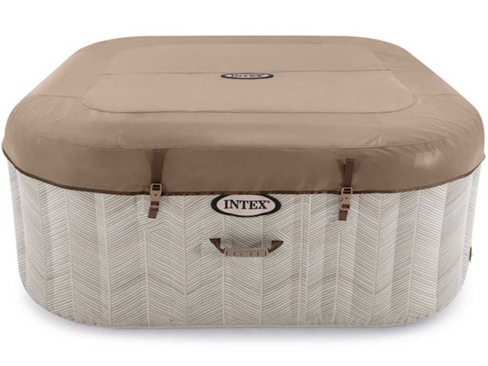 Piscina de hidromasaje spa Intex Cuadrada Chevron Deluxe 28472EX – Ø193×71 cm