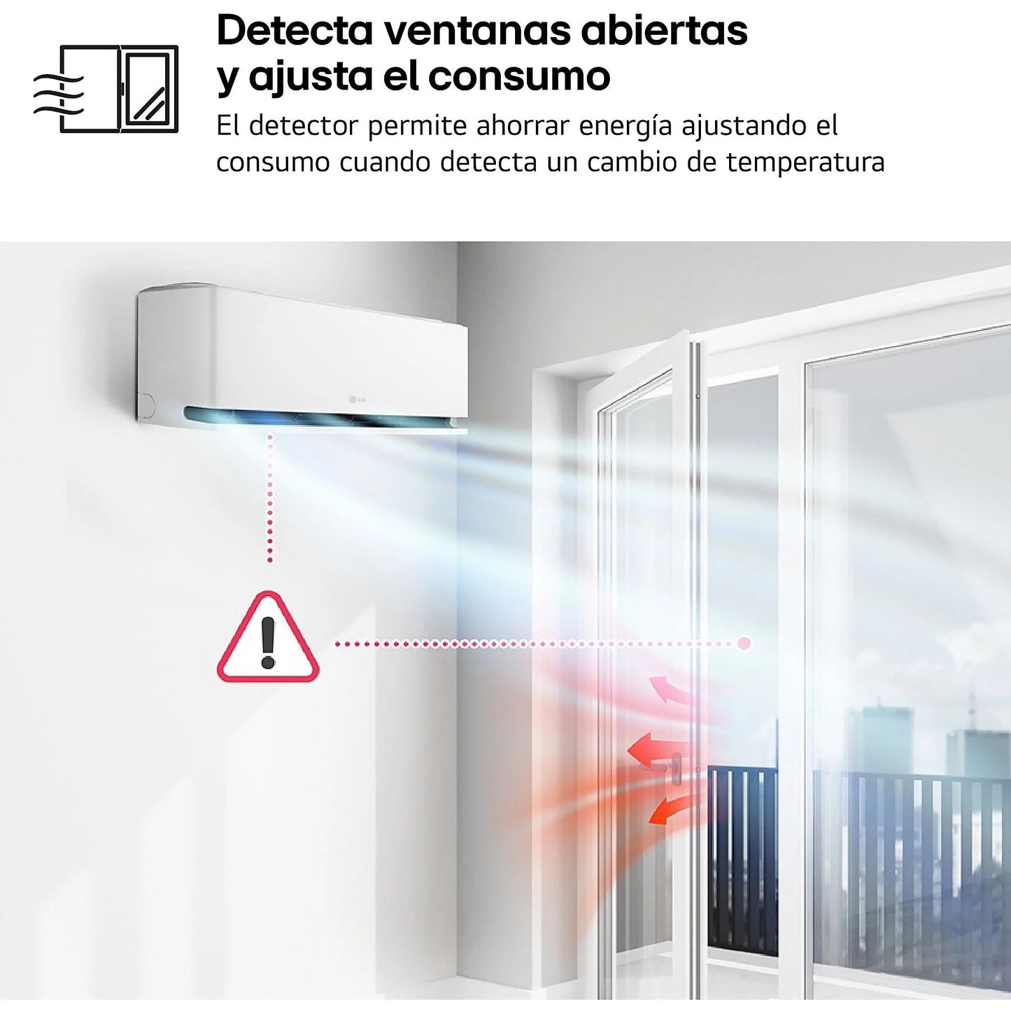 Aire acondicionado Split 1 x 1 – LG MAGNA09SX.SET, 2150 fg/h, Freeze Cleaning, Wi-Fi, Blanco