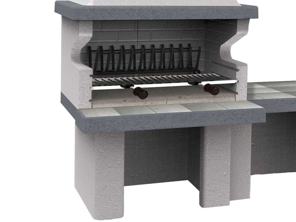 Edilmark Barbecue 200 – Barbacoa de obra para leña y carbón