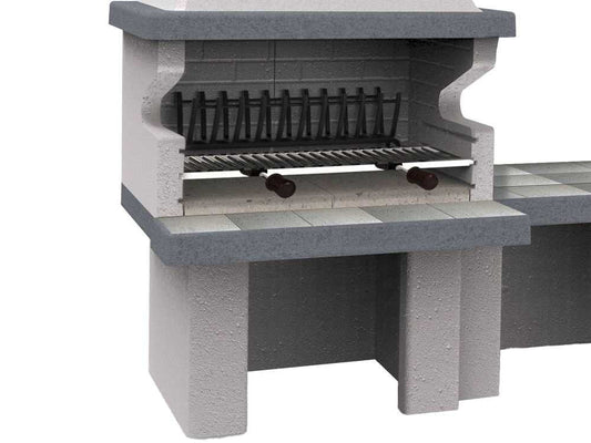 Edilmark Barbecue 200 – Barbacoa de obra para leña y carbón