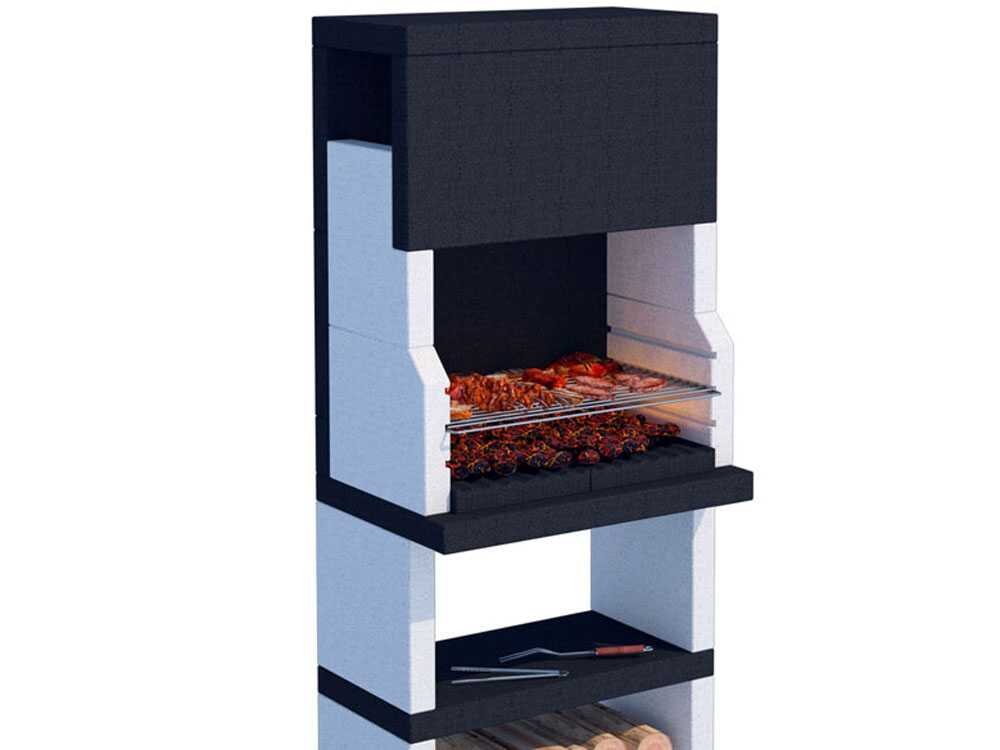 Linea VZ Stoccolma – Barbacoa de obra de leña y carbón