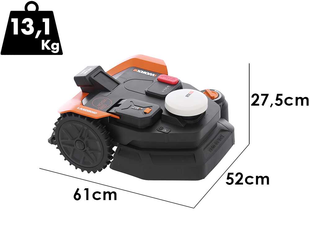 Robot cortacésped – Worx Landroid Vision Cloud WR312E – Con instalación