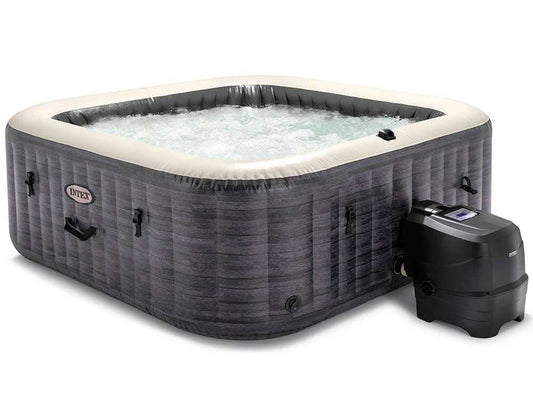 Piscina de hidromasaje spa Intex Cuadrada Greystone Deluxe 28452NP – Ø193×71 cm