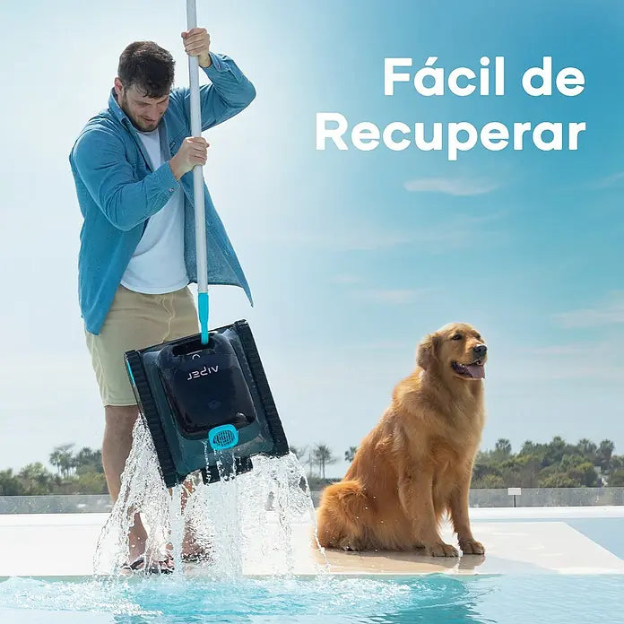 Aiper Robot de piscina Scuba S1 Funcionamiento con batería – Específico para: Piscinas de hasta 150 m² – Potencia de filtración: 15.900 l/h