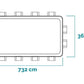 Piscina elevada Intex Ultra XTR Frame 26364NP – 732x366x132 cm