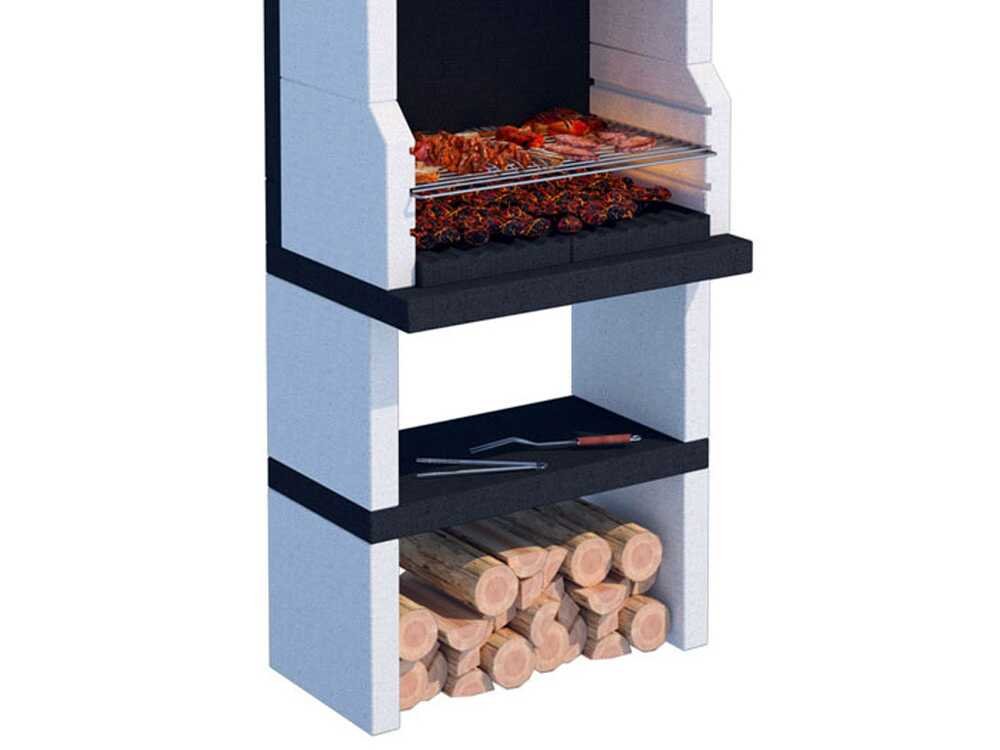 Linea VZ Stoccolma – Barbacoa de obra de leña y carbón