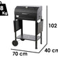 Mille Ercole Large – Barbacoa de carbón de hierro artesanal – 67,5x37cm