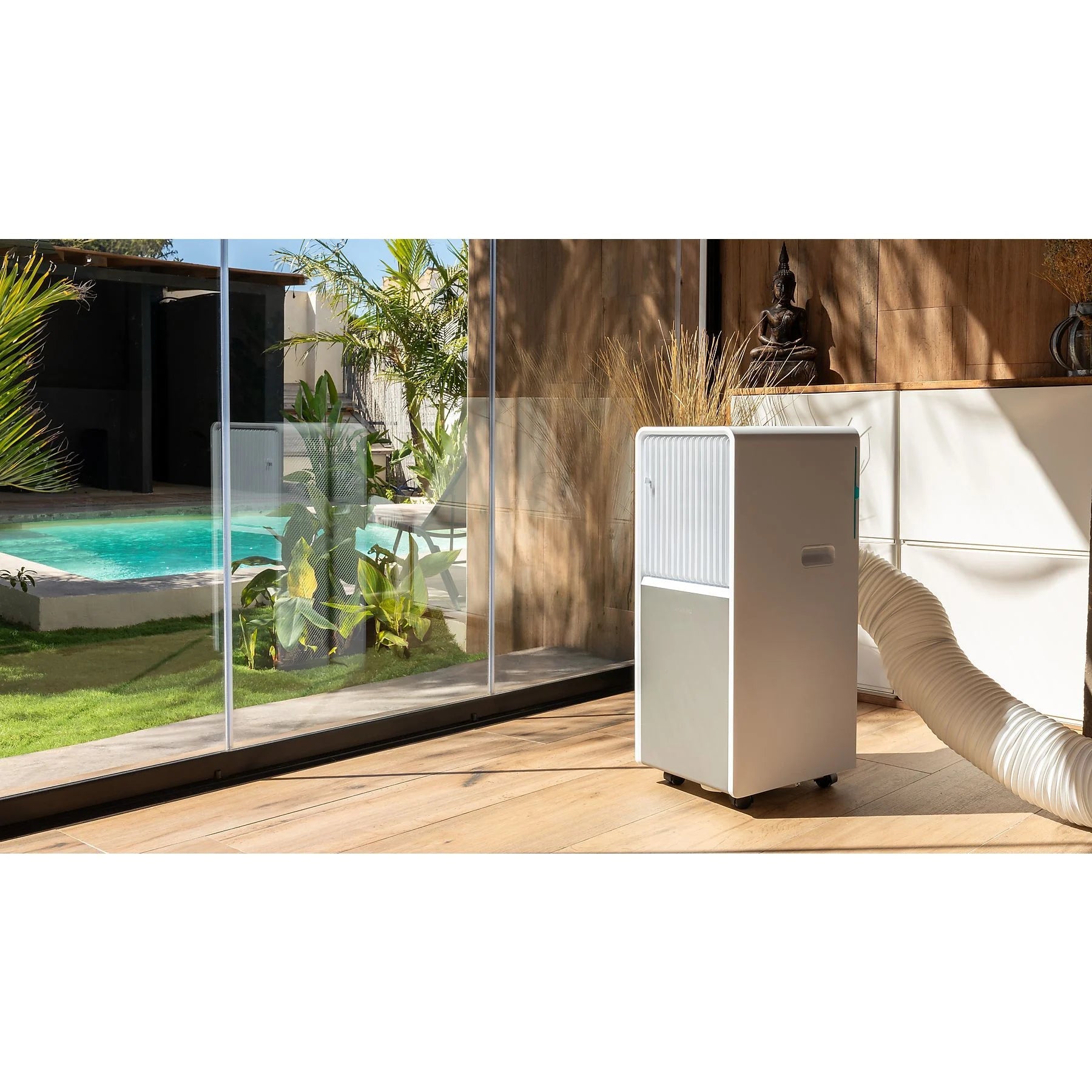 Aire acondicionado portátil – Cecotec ForceClima 9150 Style, 2250 fg/h, 2 velocidades, 25 m², 4 modos, Deshumidificador, Mando a distancia
