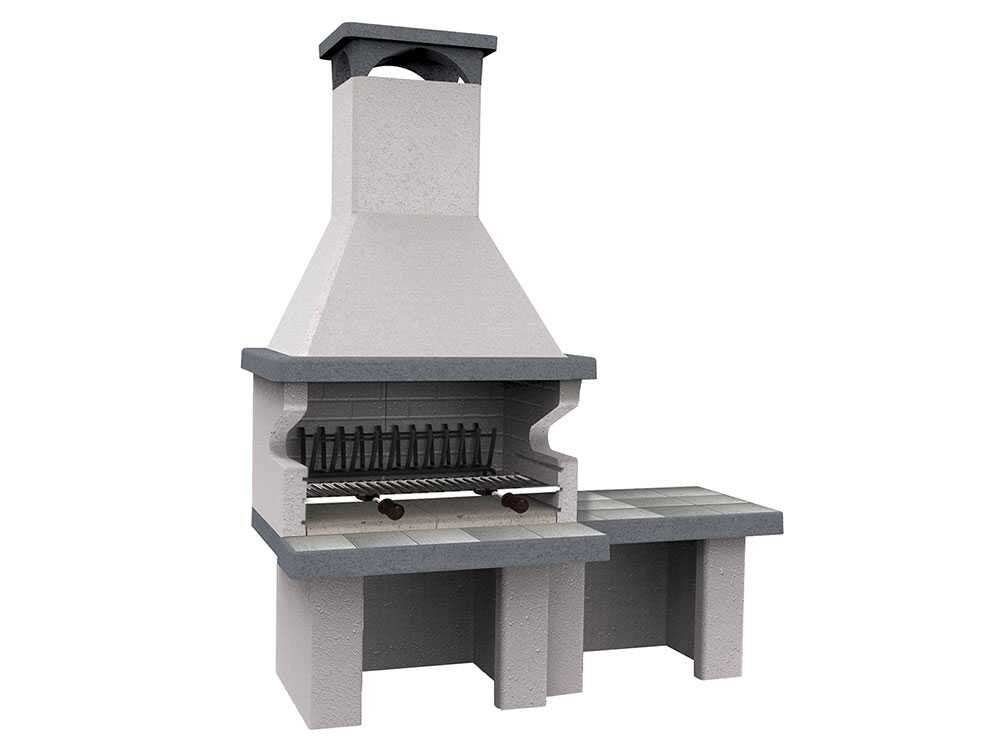Edilmark Barbecue 200 – Barbacoa de obra para leña y carbón