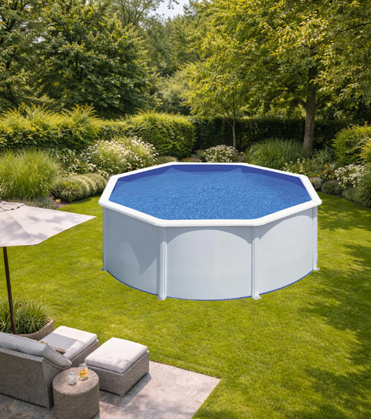 Piscina Desmontable Redonda GRE Ø300×120 cm con Depuradora Aqualoon KIT300QGRE