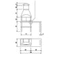 Palazzetti Orlando – Barbacoa de obra de leña y carbón – Con mesa lateral