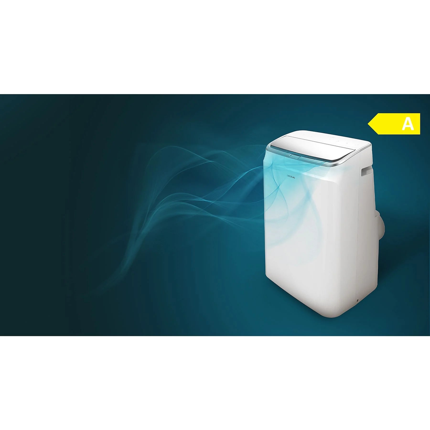 Aire acondicionado portátil – Cecotec ForceClima 12800 Soundless Heating Connected, 3024 fg/h, Bomba de calor, 5 modos, 3 veloc, Mando, Wi-Fi