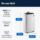 Aire acondicionado portátil – De’Longhi Pinguino PAC EM90 Silent, 2450 fg/h, 2.5kW, 90m³, 3 en 1, Temporizador, 63dB, Gas Eco-Friendly, Blanco