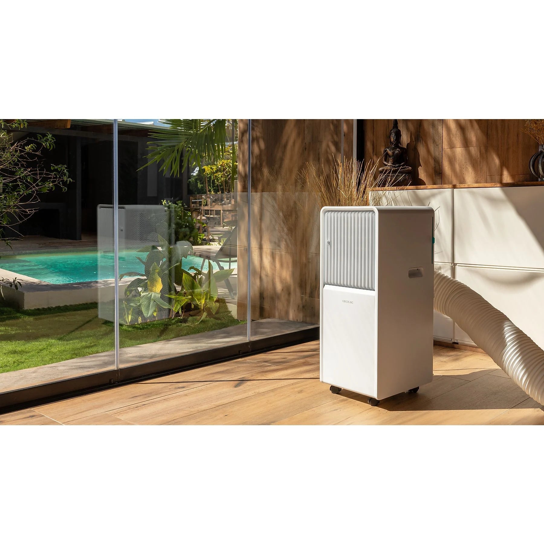 Aire acondicionado portátil – Cecotec ForceClima 7150 Style, 1750 fg/h, 2 velocidades, 20 m², 4 modos, Deshumidificador, Mando a distancia, Blanco