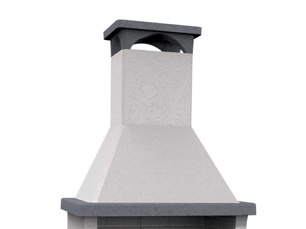 Edilmark Barbecue 200 – Barbacoa de obra para leña y carbón