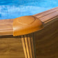 Piscina desmontable Gre Pacific ovalada de acero aspecto madera – 730 x 375 x 120 cm