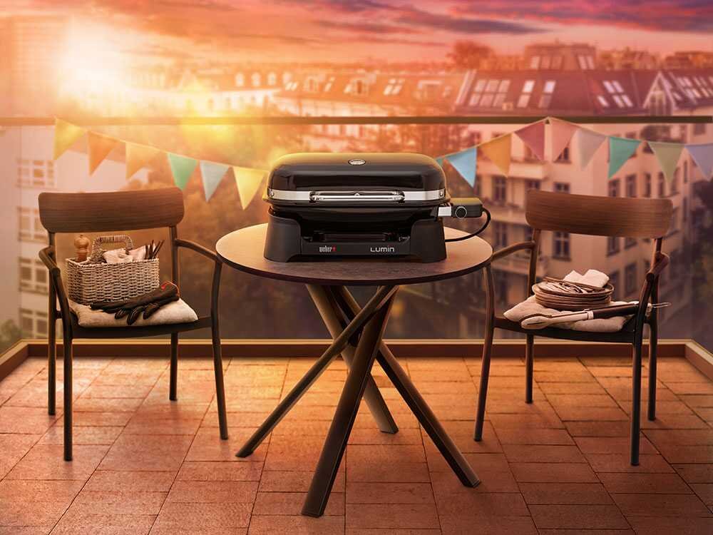 Weber Lumin Red – Barbacoa Eléctrica Portátil