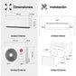 Aire acondicionado Split 1 x 1 – LG MAGNA09SX.SET, 2150 fg/h, Freeze Cleaning, Wi-Fi, Blanco