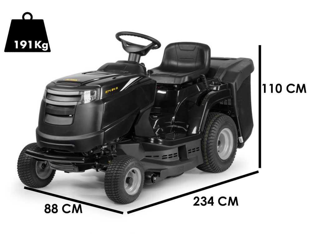 Tractor Cortacésped Con Recolector Alpina AT4 84 A con motor ST 350