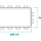 Piscina desmontable Intex Prisma Frame 26792NP – 488x244x107 cm