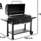 RoyalFood CB 3500 XL – Barbacoa de carbón MAXI formato