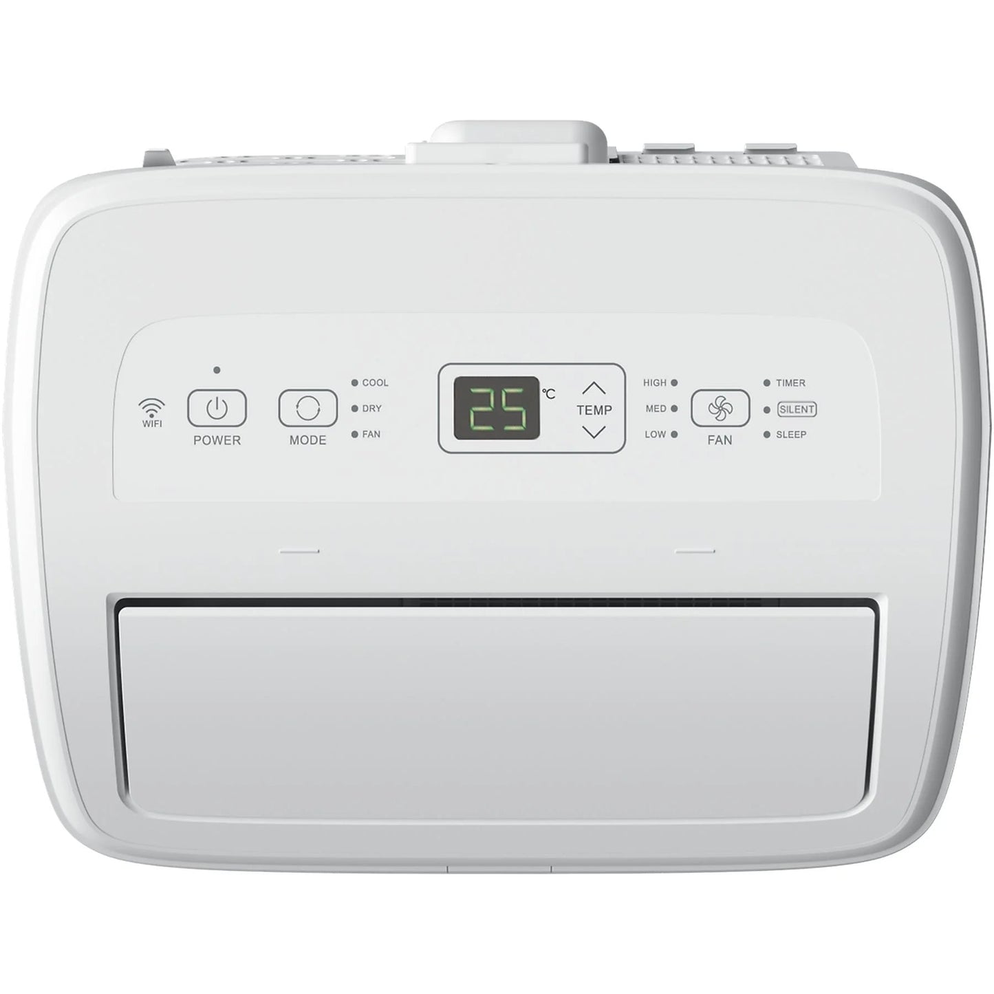 Aire acondicionado portátil – Hisense APC09QC, 2236 fg/h, 3 velocidades, Deshumidificador, Super Cool, Mando a distancia, Kit Ventana, Wi-Fi, Blanco