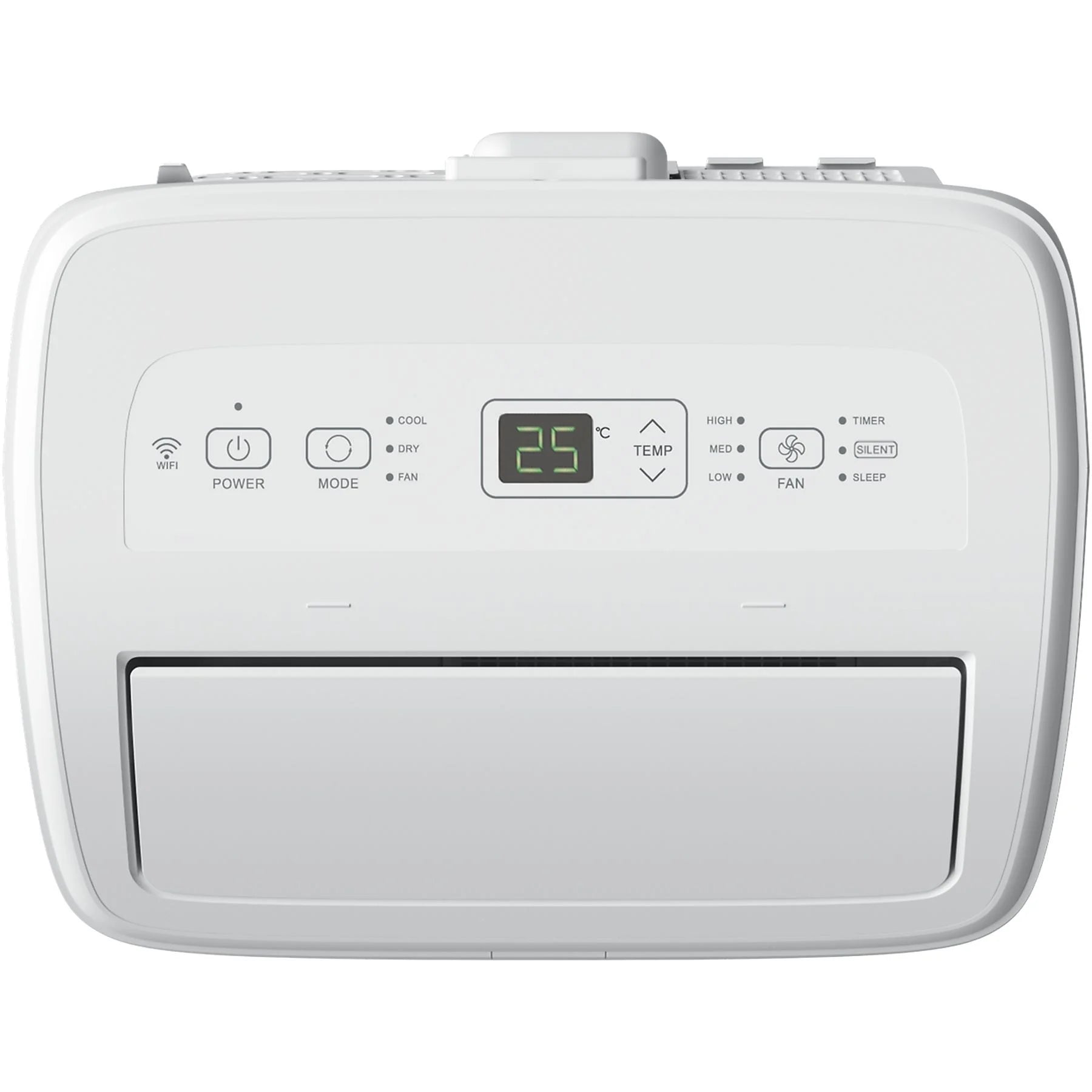 Aire acondicionado portátil – Hisense APC09QC, 2236 fg/h, 3 velocidades, Deshumidificador, Super Cool, Mando a distancia, Kit Ventana, Wi-Fi, Blanco