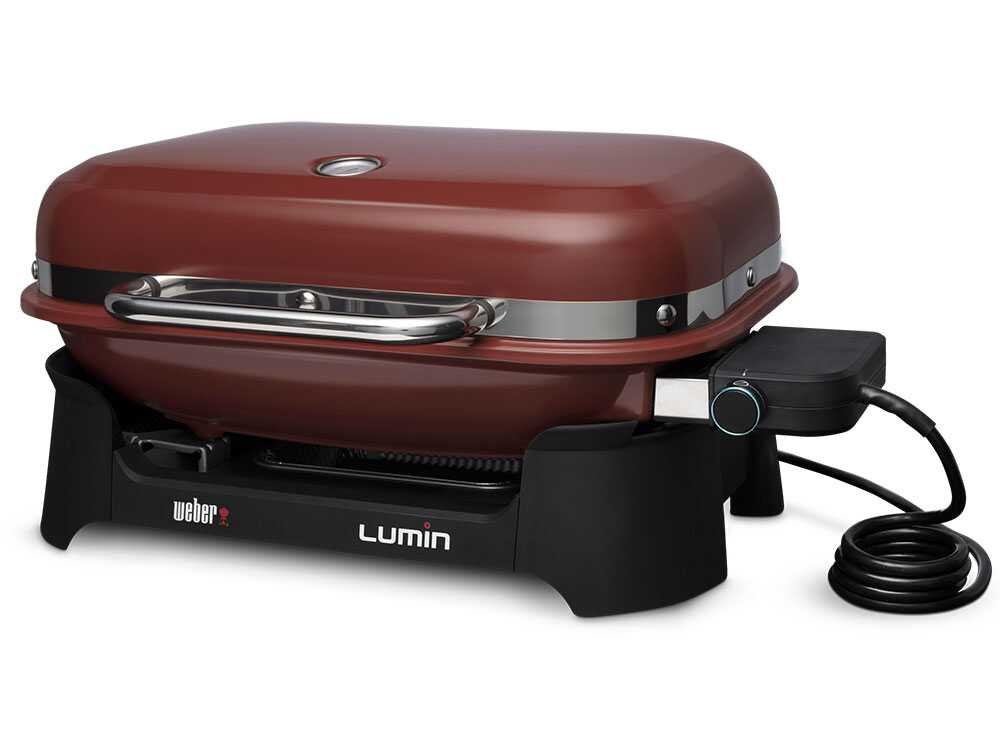 Weber Lumin Red – Barbacoa Eléctrica Portátil